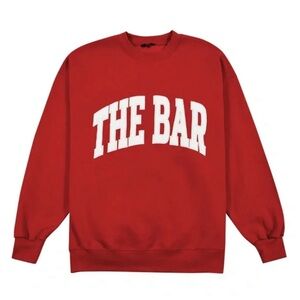 The Bar Varsity Sweatshirt - Ruby XXL